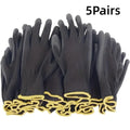 3 a 10 pares de luvas de trabalho pretas