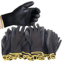 3 a 10 pares de luvas de trabalho pretas